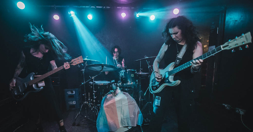 Faetooth performing live on stage
